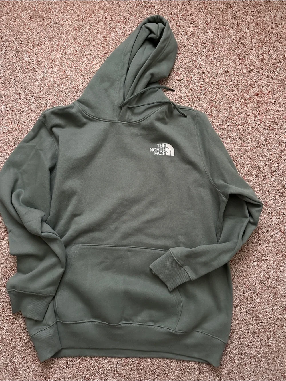 The North Face Olive Green Hooded Pullover